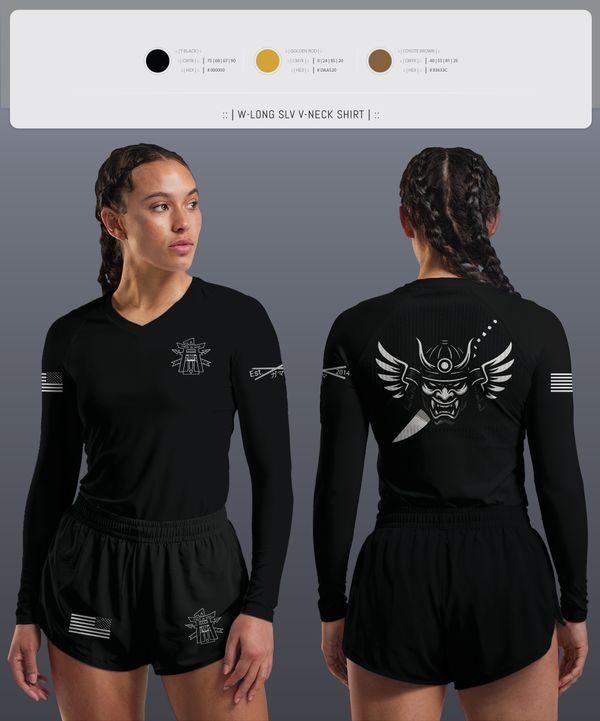 Womens Long Sleeve Vneck Shirt, FSC 1-1 SFG(A), , Teamtime, Team time, sublimation, custom sports apparel, team uniforms, spirit wear, spiritwear, sports uniforms, custom shirts, team store, custom team store, fundraiser sports, apparel fundraiser