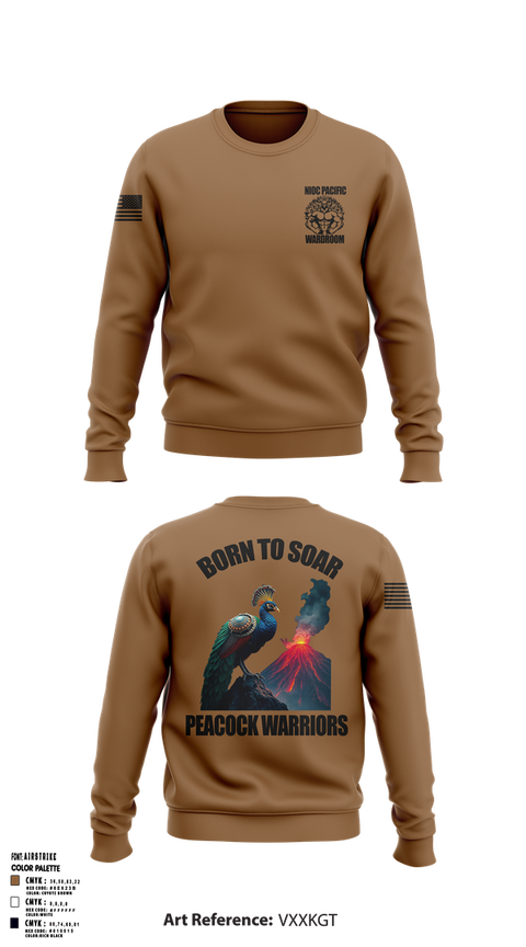 Crew Neck Sweatshirt, NIOC Pacific Officers Association, , Teamtime, Team time, sublimation, custom sports apparel, team uniforms, spirit wear, spiritwear, sports uniforms, custom shirts, team store, custom team store, fundraiser sports, apparel fundraiser