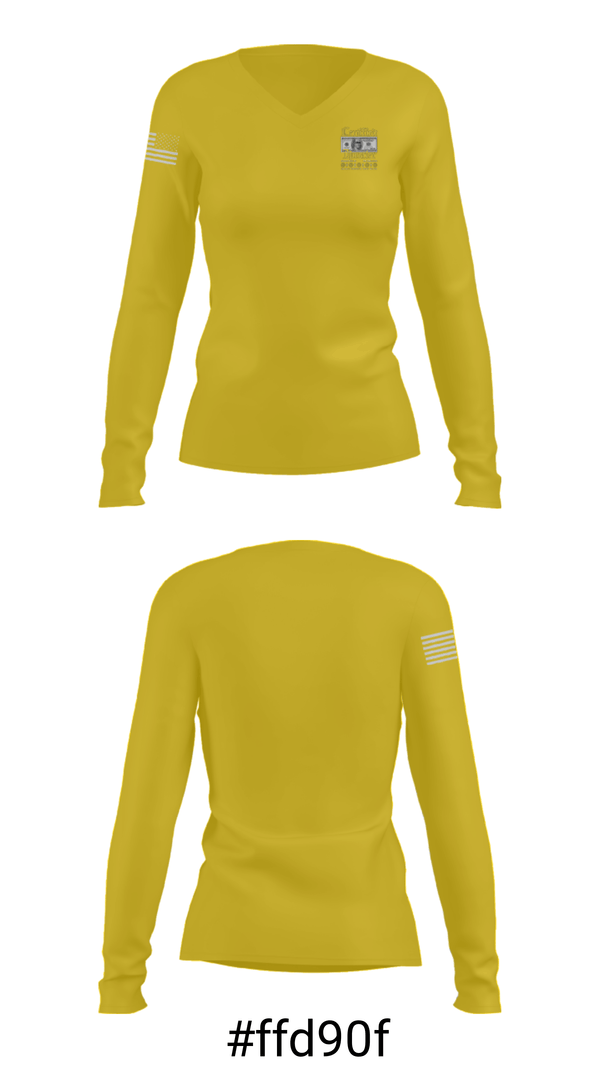 Women's Long Sleeve Vneck Shirt, Certified HustlerCertified Hustler, , Teamtime, Team time, sublimation, custom sports apparel, team uniforms, spirit wear, spiritwear, sports uniforms, custom shirts, team store, custom team store, fundraiser sports, apparel fundraiser