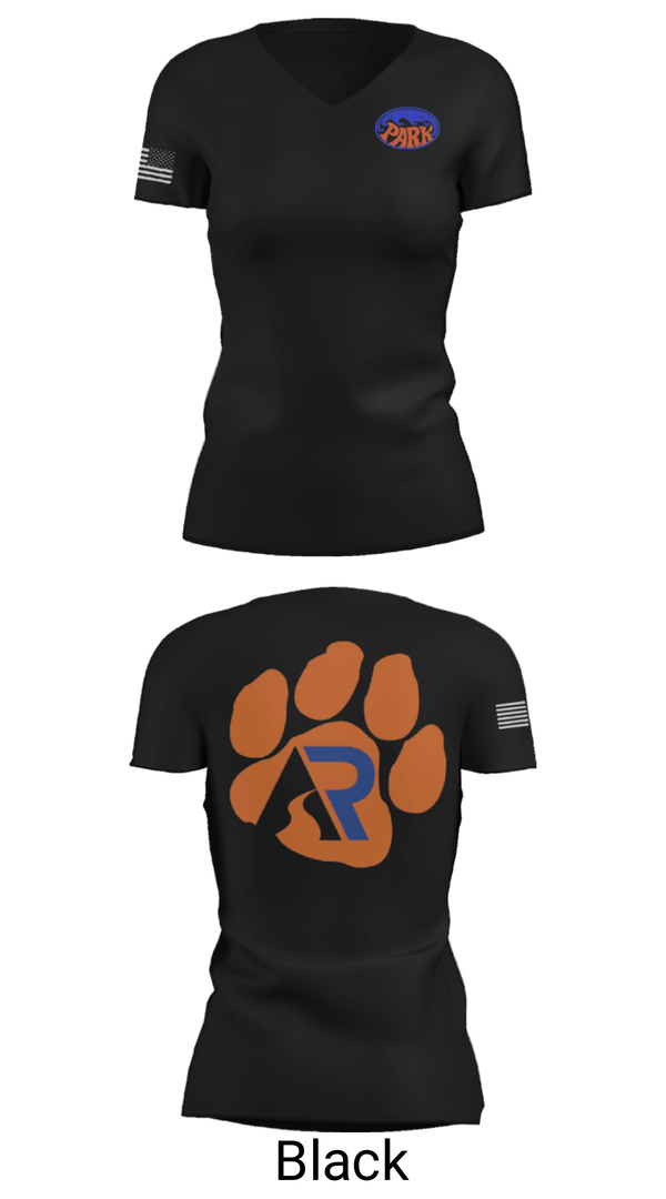 Women's Short Sleeve Vneck Shirt, Washington Park High School Basketball, Women's Basketball, Teamtime, Team time, sublimation, custom sports apparel, team uniforms, spirit wear, spiritwear, sports uniforms, custom shirts, team store, custom team store, fundraiser sports, apparel fundraiser