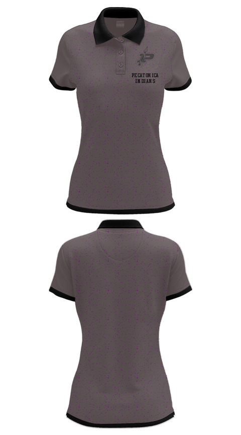Women's Short Sleeve Performance Polo, Pecatonica Indians, Men's Basketball, Teamtime, Team time, sublimation, custom sports apparel, team uniforms, spirit wear, spiritwear, sports uniforms, custom shirts, team store, custom team store, fundraiser sports, apparel fundraiser