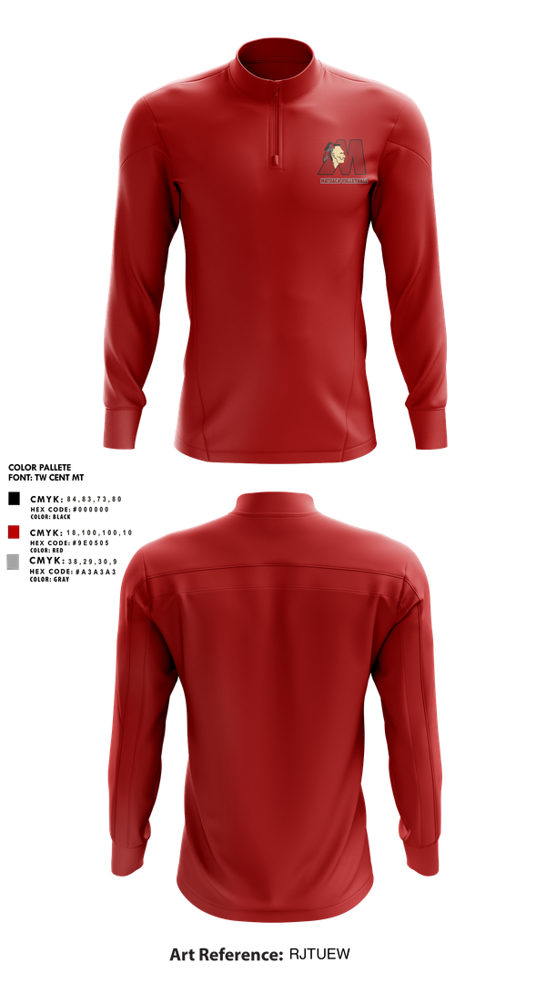 Quarter Zip Jacket, Matoaca High School Volleyball, Women's Volleyball, Teamtime, Team time, sublimation, custom sports apparel, team uniforms, spirit wear, spiritwear, sports uniforms, custom shirts, team store, custom team store, fundraiser sports, apparel fundraiser