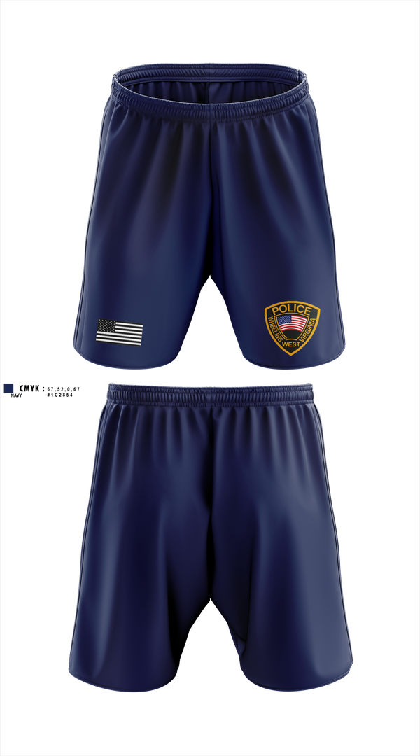 Athletic Shorts With Pockets, Wheeling Police Department, Police, Teamtime, Team time, sublimation, custom sports apparel, team uniforms, spirit wear, spiritwear, sports uniforms, custom shirts, team store, custom team store, fundraiser sports, apparel fundraiser