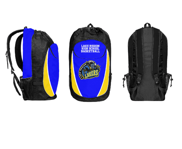 Gear Bag, Lake Region High School Basketball, Women's Basketball, Teamtime, Team time, sublimation, custom sports apparel, team uniforms, spirit wear, spiritwear, sports uniforms, custom shirts, team store, custom team store, fundraiser sports, apparel fundraiser