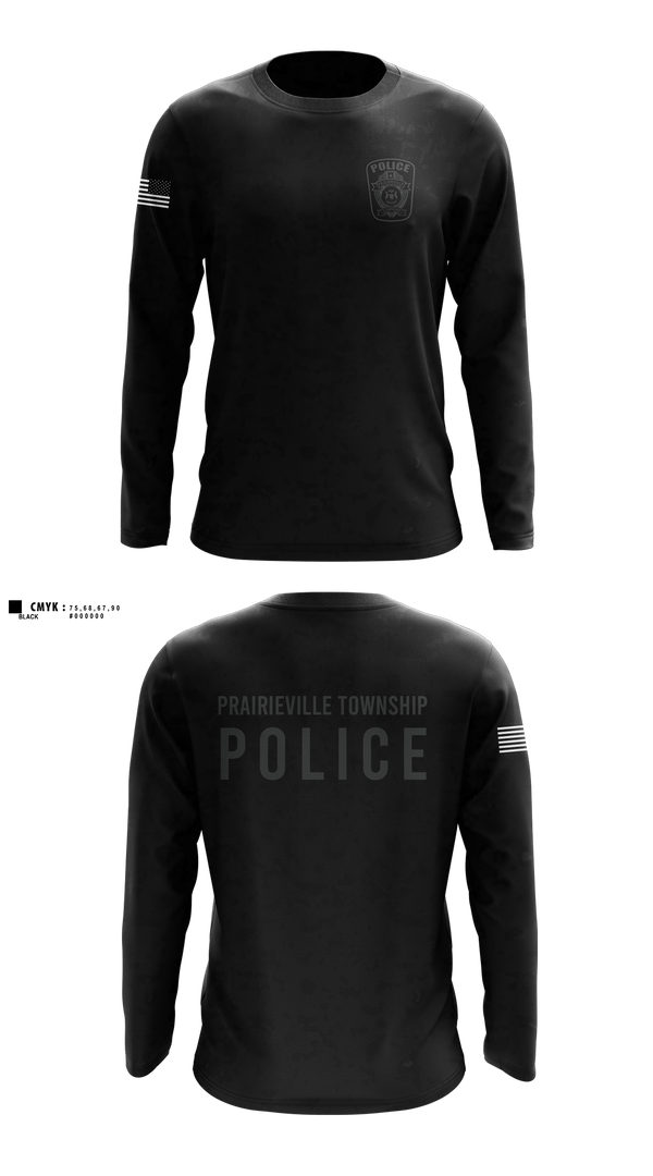 Long Sleeve Performance Shirt, Prairieville Township police, Police, Teamtime, Team time, sublimation, custom sports apparel, team uniforms, spirit wear, spiritwear, sports uniforms, custom shirts, team store, custom team store, fundraiser sports, apparel fundraiser