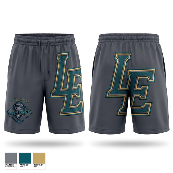 Athletic Shorts With Pockets, Lake-Erie Cyclones, Baseball, Teamtime, Team time, sublimation, custom sports apparel, team uniforms, spirit wear, spiritwear, sports uniforms, custom shirts, team store, custom team store, fundraiser sports, apparel fundraiser