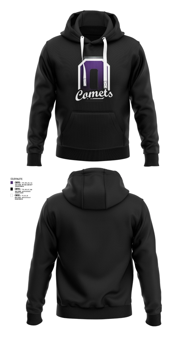 Hoodie, Oakwood Comets, , Teamtime, Team time, sublimation, custom sports apparel, team uniforms, spirit wear, spiritwear, sports uniforms, custom shirts, team store, custom team store, fundraiser sports, apparel fundraiser