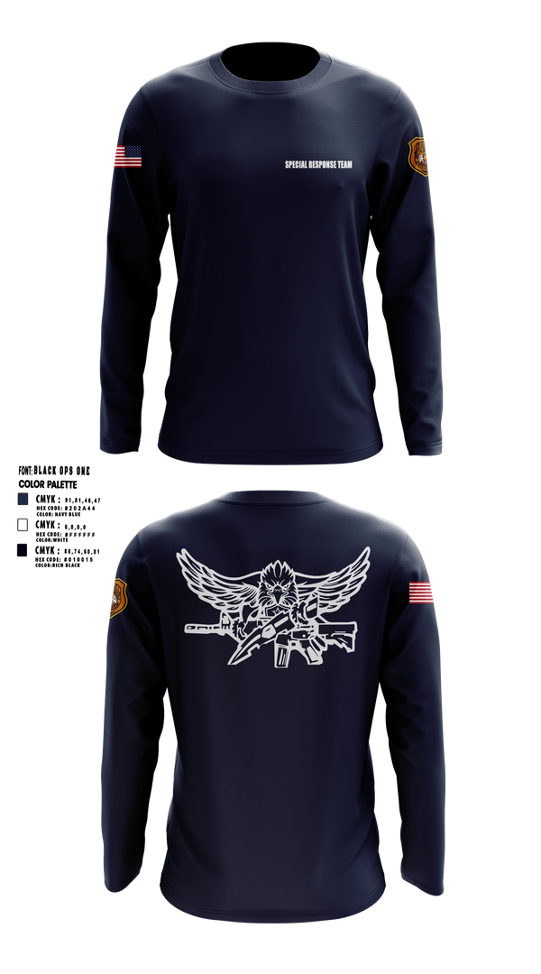 Long Sleeve Performance Shirt, Special Response Team, Police, Teamtime, Team time, sublimation, custom sports apparel, team uniforms, spirit wear, spiritwear, sports uniforms, custom shirts, team store, custom team store, fundraiser sports, apparel fundraiser