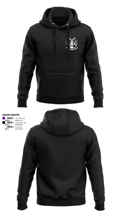 Hoodie, Deering Rams Soccer, Men's Soccer, Teamtime, Team time, sublimation, custom sports apparel, team uniforms, spirit wear, spiritwear, sports uniforms, custom shirts, team store, custom team store, fundraiser sports, apparel fundraiser