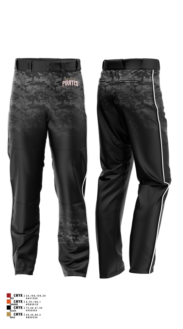 Baseball Pants, Port City Pirates, Baseball, Teamtime, Team time, sublimation, custom sports apparel, team uniforms, spirit wear, spiritwear, sports uniforms, custom shirts, team store, custom team store, fundraiser sports, apparel fundraiser