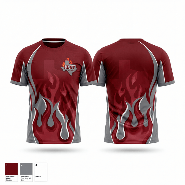 Football Jersey, Victoria HEAT, Track & Field, Teamtime, Team time, sublimation, custom sports apparel, team uniforms, spirit wear, spiritwear, sports uniforms, custom shirts, team store, custom team store, fundraiser sports, apparel fundraiser