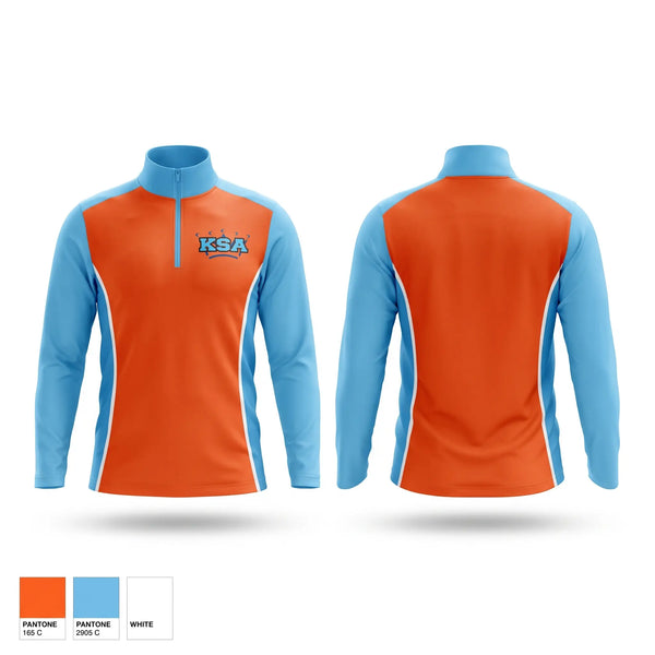 Quarter Zip Jacket, KSA, Baseball, Teamtime, Team time, sublimation, custom sports apparel, team uniforms, spirit wear, spiritwear, sports uniforms, custom shirts, team store, custom team store, fundraiser sports, apparel fundraiser