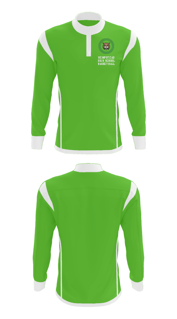 Quarter Zip Jacket, Hempstead High School Basketball, Women's Basketball, Teamtime, Team time, sublimation, custom sports apparel, team uniforms, spirit wear, spiritwear, sports uniforms, custom shirts, team store, custom team store, fundraiser sports, apparel fundraiser