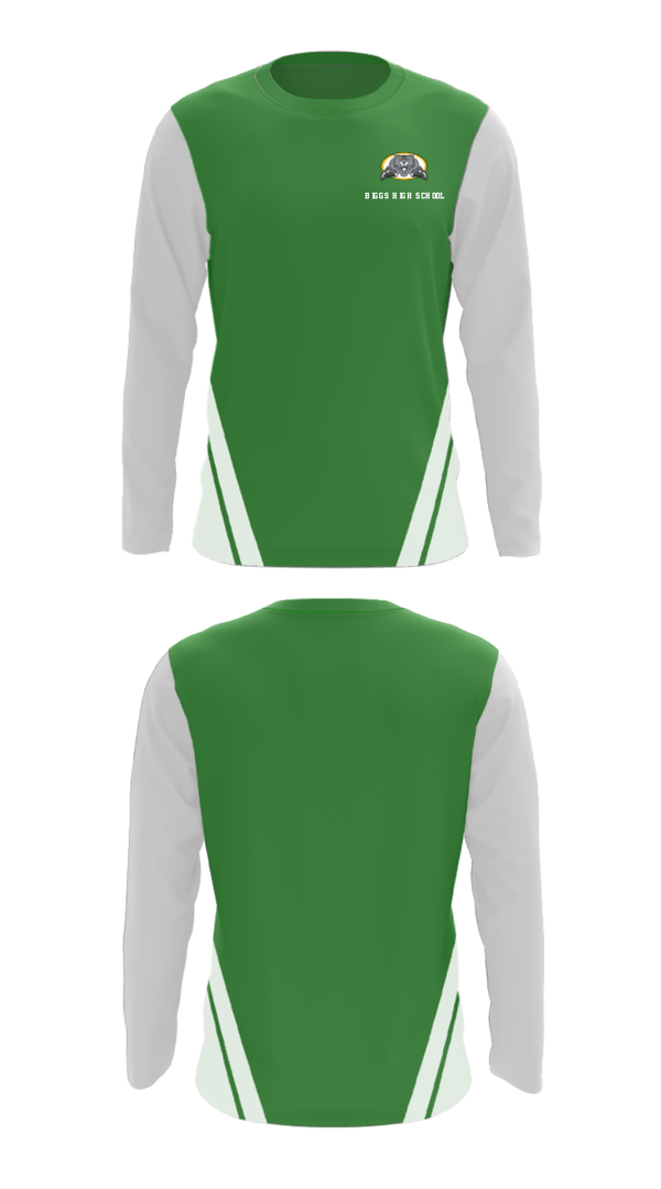 Long Sleeve Performance Shirt, Biggs High School, Spirit Store, Teamtime, Team time, sublimation, custom sports apparel, team uniforms, spirit wear, spiritwear, sports uniforms, custom shirts, team store, custom team store, fundraiser sports, apparel fundraiser