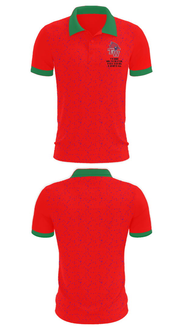 Short Sleeve Performance Polo, Thomas Worthington High School Basketball, Women's Basketball, Teamtime, Team time, sublimation, custom sports apparel, team uniforms, spirit wear, spiritwear, sports uniforms, custom shirts, team store, custom team store, fundraiser sports, apparel fundraiser