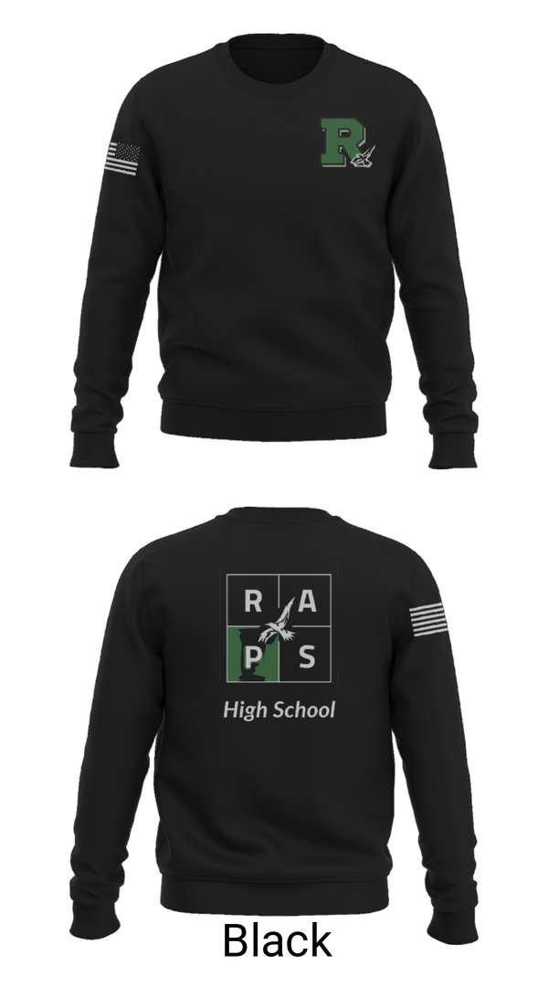Crew Neck Sweatshirt, Rapoport Academy Public School-Meyer High School Basketball, Women's Basketball, Teamtime, Team time, sublimation, custom sports apparel, team uniforms, spirit wear, spiritwear, sports uniforms, custom shirts, team store, custom team store, fundraiser sports, apparel fundraiser