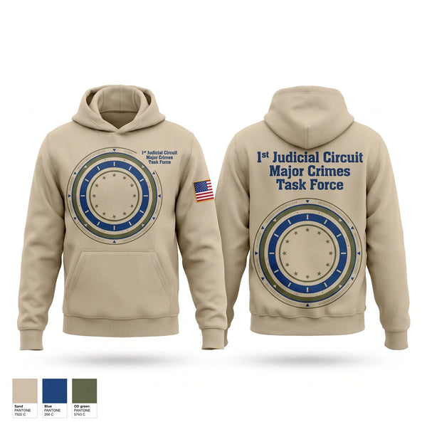 Hoodie, 1st Judicial Circuit Major Crimes Task Force, Police, Teamtime, Team time, sublimation, custom sports apparel, team uniforms, spirit wear, spiritwear, sports uniforms, custom shirts, team store, custom team store, fundraiser sports, apparel fundraiser