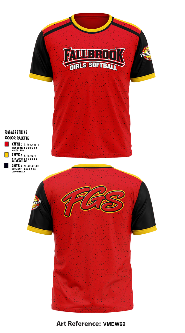Short Sleeve Performance Shirt, Fallbrook girls softball, Softball, Teamtime, Team time, sublimation, custom sports apparel, team uniforms, spirit wear, spiritwear, sports uniforms, custom shirts, team store, custom team store, fundraiser sports, apparel fundraiser
