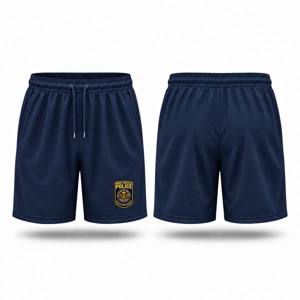 Athletic Shorts With Pockets, New Castle Police Department, Police, Teamtime, Team time, sublimation, custom sports apparel, team uniforms, spirit wear, spiritwear, sports uniforms, custom shirts, team store, custom team store, fundraiser sports, apparel fundraiser