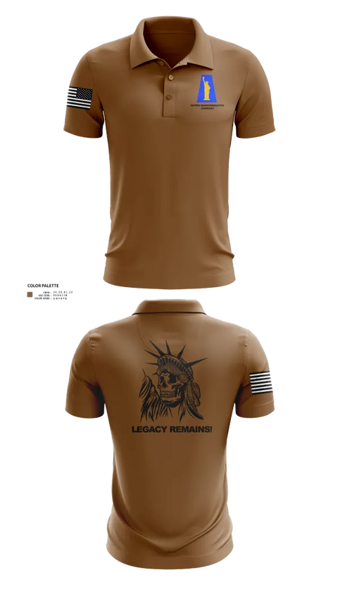 Short Sleeve Performance Polo, 1019th Quartermaster Company, , Teamtime, Team time, sublimation, custom sports apparel, team uniforms, spirit wear, spiritwear, sports uniforms, custom shirts, team store, custom team store, fundraiser sports, apparel fundraiser