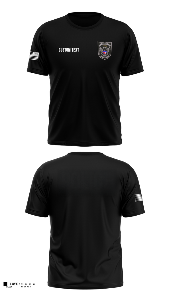 PERRY POLICE DEPARTMENT Short Sleeve Performance Shirt - 13