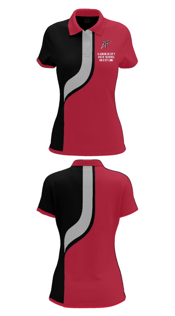 Women's Short Sleeve Performance Polo, Gadsden City High School Wrestling, Wrestling, Teamtime, Team time, sublimation, custom sports apparel, team uniforms, spirit wear, spiritwear, sports uniforms, custom shirts, team store, custom team store, fundraiser sports, apparel fundraiser