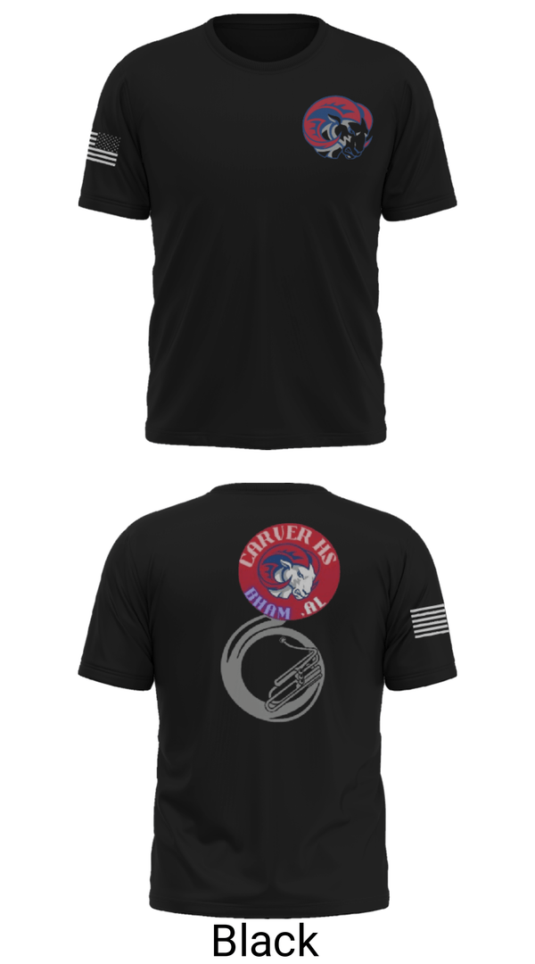 Short Sleeve Performance Shirt, Carver rams, Football, Teamtime, Team time, sublimation, custom sports apparel, team uniforms, spirit wear, spiritwear, sports uniforms, custom shirts, team store, custom team store, fundraiser sports, apparel fundraiser