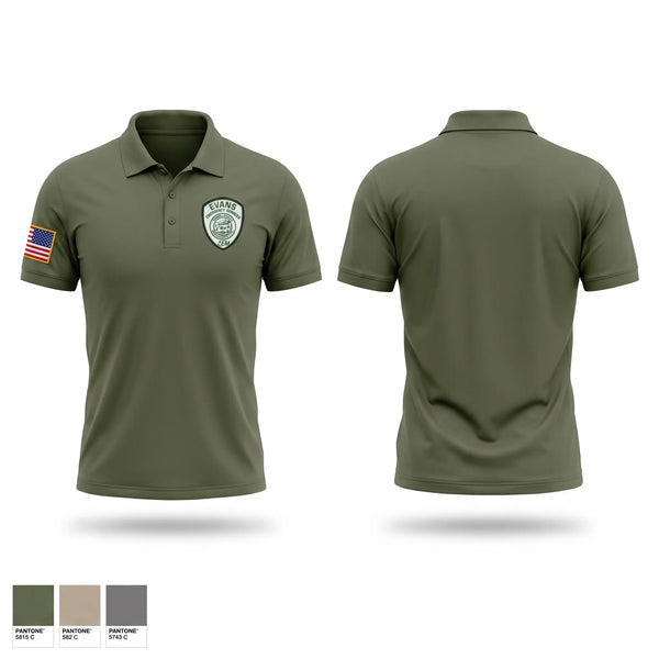 Short Sleeve Performance Polo, Evans Emergency Services, Fire Department, Teamtime, Team time, sublimation, custom sports apparel, team uniforms, spirit wear, spiritwear, sports uniforms, custom shirts, team store, custom team store, fundraiser sports, apparel fundraiser