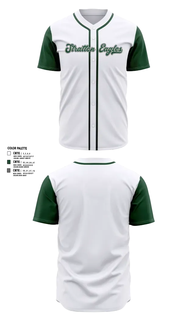 Full Button Baseball Jersey, Stratton Eagles, Baseball, Teamtime, Team time, sublimation, custom sports apparel, team uniforms, spirit wear, spiritwear, sports uniforms, custom shirts, team store, custom team store, fundraiser sports, apparel fundraiser
