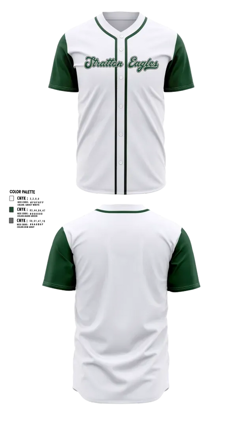 Full Button Baseball Jersey, Stratton Eagles, Baseball, Teamtime, Team time, sublimation, custom sports apparel, team uniforms, spirit wear, spiritwear, sports uniforms, custom shirts, team store, custom team store, fundraiser sports, apparel fundraiser