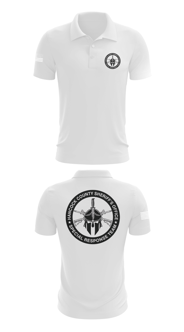 Short Sleeve Performance Polo, Hancock County Special Response Team, Police, Teamtime, Team time, sublimation, custom sports apparel, team uniforms, spirit wear, spiritwear, sports uniforms, custom shirts, team store, custom team store, fundraiser sports, apparel fundraiser
