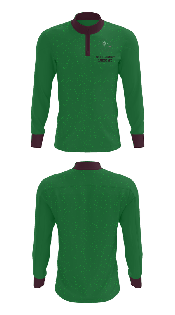 Quarter Zip Jacket, M&J GREENERY LANDSCAPE, , Teamtime, Team time, sublimation, custom sports apparel, team uniforms, spirit wear, spiritwear, sports uniforms, custom shirts, team store, custom team store, fundraiser sports, apparel fundraiser