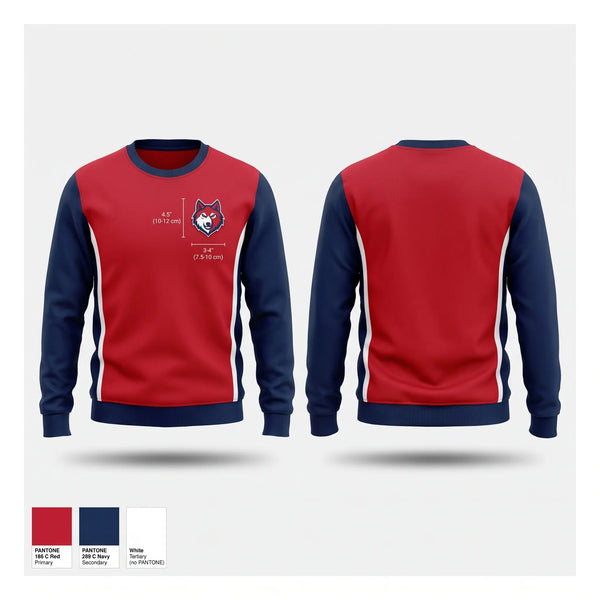 Crew Neck Sweatshirt, Lonestar Wolves, Softball, Teamtime, Team time, sublimation, custom sports apparel, team uniforms, spirit wear, spiritwear, sports uniforms, custom shirts, team store, custom team store, fundraiser sports, apparel fundraiser