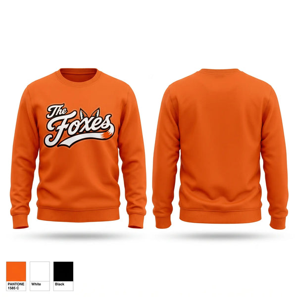 Crew Neck Sweatshirt, Foxes Fastpitch, Softball, Teamtime, Team time, sublimation, custom sports apparel, team uniforms, spirit wear, spiritwear, sports uniforms, custom shirts, team store, custom team store, fundraiser sports, apparel fundraiser
