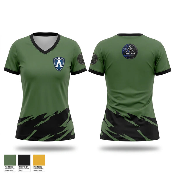 Womens Short Sleeve Vneck Shirt, AEGIS Group USA, Police, Teamtime, Team time, sublimation, custom sports apparel, team uniforms, spirit wear, spiritwear, sports uniforms, custom shirts, team store, custom team store, fundraiser sports, apparel fundraiser