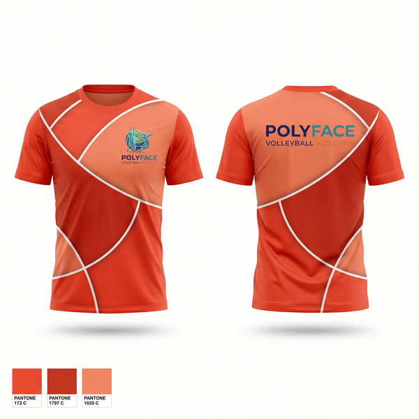 Short Sleeve Performance Shirt, PolyFace Volleyball Academy, Women's Volleyball, Teamtime, Team time, sublimation, custom sports apparel, team uniforms, spirit wear, spiritwear, sports uniforms, custom shirts, team store, custom team store, fundraiser sports, apparel fundraiser