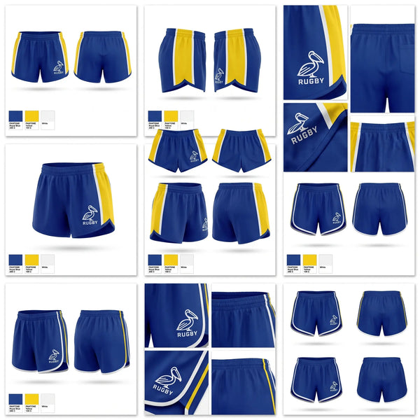 Womens Shorts, St Pete Pelicans, Rugby, Teamtime, Team time, sublimation, custom sports apparel, team uniforms, spirit wear, spiritwear, sports uniforms, custom shirts, team store, custom team store, fundraiser sports, apparel fundraiser