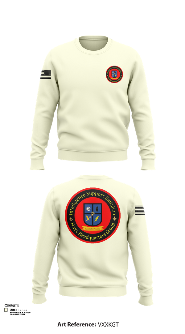 Crew Neck Sweatshirt, Intelligence Support Battalion, , Teamtime, Team time, sublimation, custom sports apparel, team uniforms, spirit wear, spiritwear, sports uniforms, custom shirts, team store, custom team store, fundraiser sports, apparel fundraiser