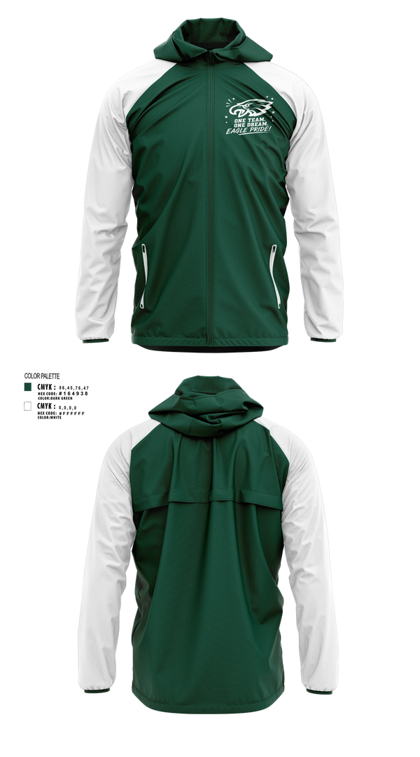 Windbreaker, Exhalt Eagles, Cheer, Teamtime, Team time, sublimation, custom sports apparel, team uniforms, spirit wear, spiritwear, sports uniforms, custom shirts, team store, custom team store, fundraiser sports, apparel fundraiser
