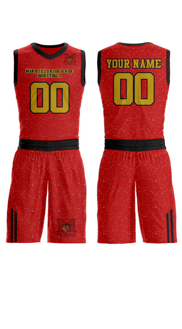 Womens Reversible Basketball Jersey, Mansfield High School Basketball, Men's Basketball, Teamtime, Team time, sublimation, custom sports apparel, team uniforms, spirit wear, spiritwear, sports uniforms, custom shirts, team store, custom team store, fundraiser sports, apparel fundraiser