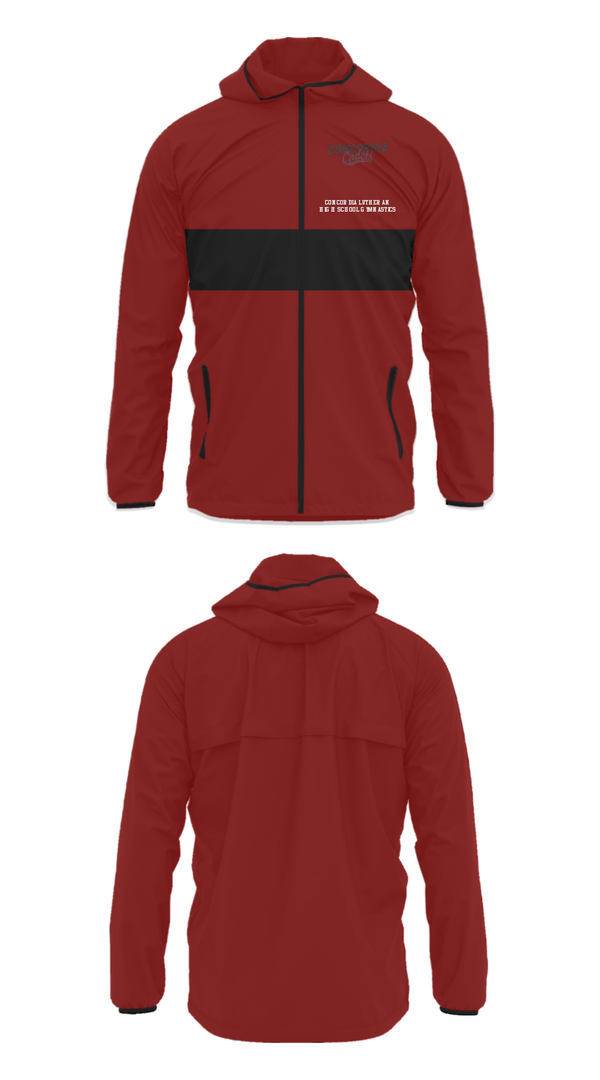 Windbreaker, Concordia Lutheran High School Gymnastics, Spirit Store, Teamtime, Team time, sublimation, custom sports apparel, team uniforms, spirit wear, spiritwear, sports uniforms, custom shirts, team store, custom team store, fundraiser sports, apparel fundraiser