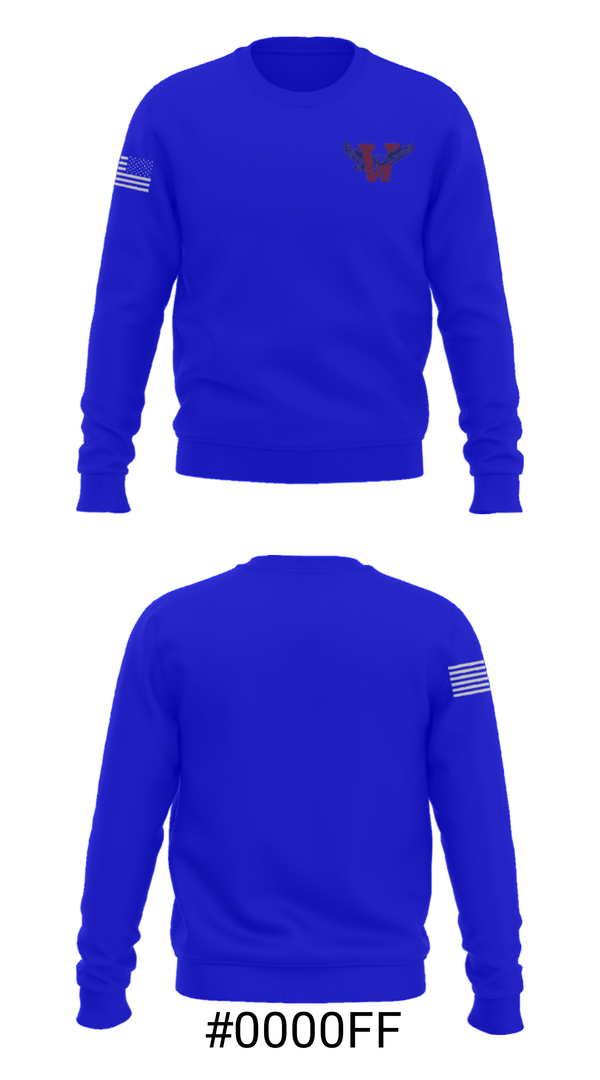 Crew Neck Sweatshirt, Wellsville High School Wrestling, Wrestling, Teamtime, Team time, sublimation, custom sports apparel, team uniforms, spirit wear, spiritwear, sports uniforms, custom shirts, team store, custom team store, fundraiser sports, apparel fundraiser