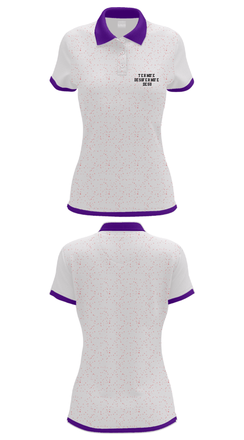Women's Short Sleeve Performance Polo, Termite Desu, , Teamtime, Team time, sublimation, custom sports apparel, team uniforms, spirit wear, spiritwear, sports uniforms, custom shirts, team store, custom team store, fundraiser sports, apparel fundraiser