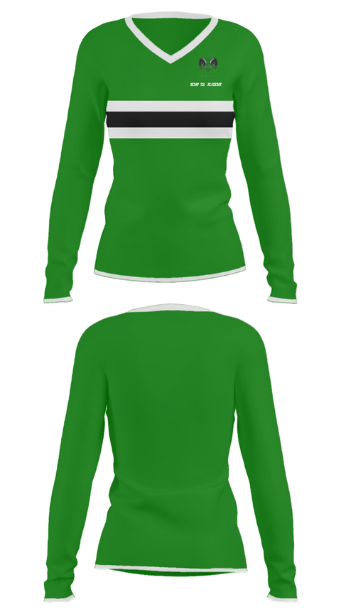 Women's Long Sleeve Vneck Shirt, Kemper Academy, Spirit Store, Teamtime, Team time, sublimation, custom sports apparel, team uniforms, spirit wear, spiritwear, sports uniforms, custom shirts, team store, custom team store, fundraiser sports, apparel fundraiser