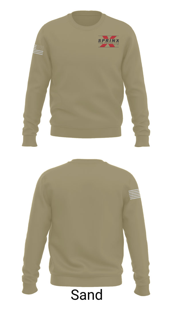 Crew Neck Sweatshirt, SPRINX FIRE PROTECTION, , Teamtime, Team time, sublimation, custom sports apparel, team uniforms, spirit wear, spiritwear, sports uniforms, custom shirts, team store, custom team store, fundraiser sports, apparel fundraiser