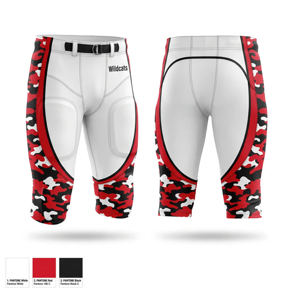 Football Pants, Wildcats, , Teamtime, Team time, sublimation, custom sports apparel, team uniforms, spirit wear, spiritwear, sports uniforms, custom shirts, team store, custom team store, fundraiser sports, apparel fundraiser