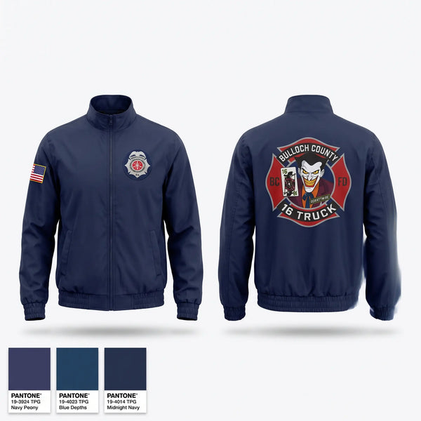 Windbreaker, Bulloch county fire department, Fire Department, Teamtime, Team time, sublimation, custom sports apparel, team uniforms, spirit wear, spiritwear, sports uniforms, custom shirts, team store, custom team store, fundraiser sports, apparel fundraiser