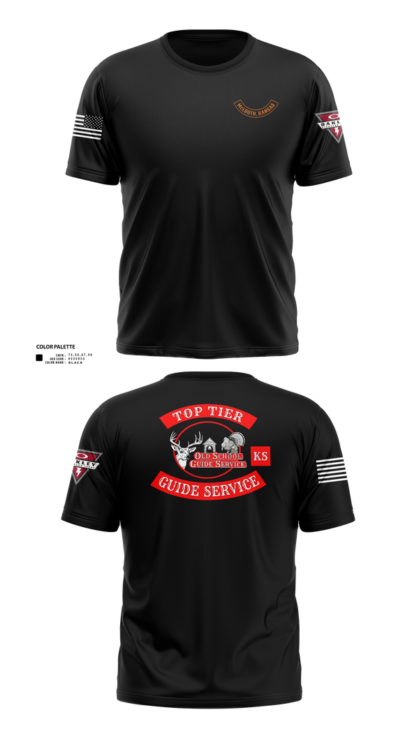 Old School Cotton Feel Shirt, Old School Guide Service, , Teamtime, Team time, sublimation, custom sports apparel, team uniforms, spirit wear, spiritwear, sports uniforms, custom shirts, team store, custom team store, fundraiser sports, apparel fundraiser