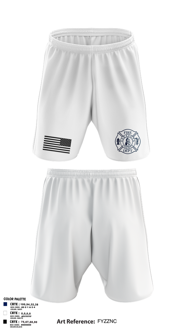 Athletic Shorts With Pockets, Sarasota County Fire Department, , Teamtime, Team time, sublimation, custom sports apparel, team uniforms, spirit wear, spiritwear, sports uniforms, custom shirts, team store, custom team store, fundraiser sports, apparel fundraiser