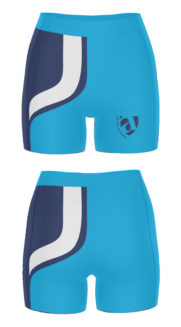 Women's Compression Shorts, Akiva School, Spirit Store, Teamtime, Team time, sublimation, custom sports apparel, team uniforms, spirit wear, spiritwear, sports uniforms, custom shirts, team store, custom team store, fundraiser sports, apparel fundraiser